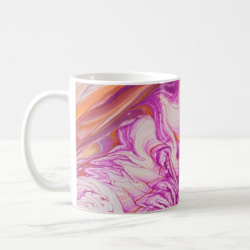 Marbleized Magic Abstract Artistry Coffee Mug