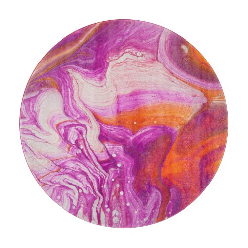 Marbleized Magic Abstract Artistry Cutting Board