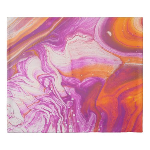 Marbleized Magic Abstract Artistry Duvet Cover