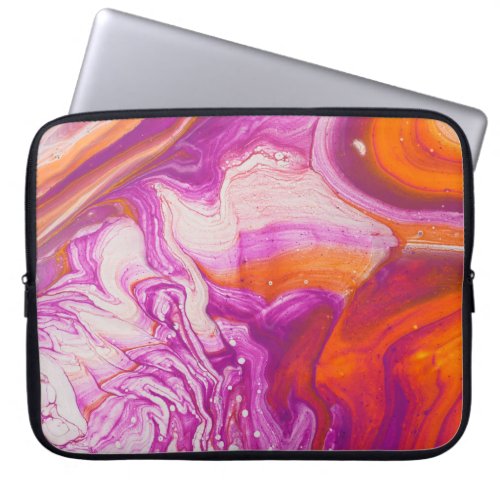 Marbleized Magic Abstract Artistry Laptop Sleeve
