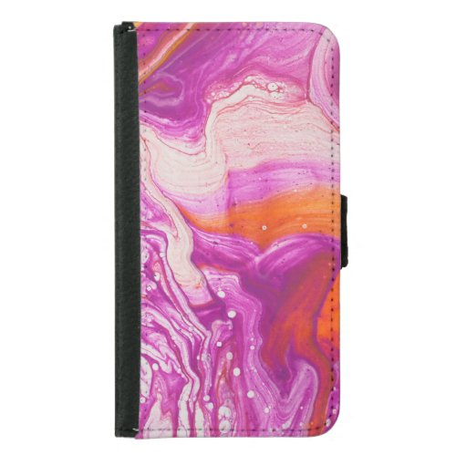 Marbleized Magic Abstract Artistry Samsung Galaxy S5 Wallet Case