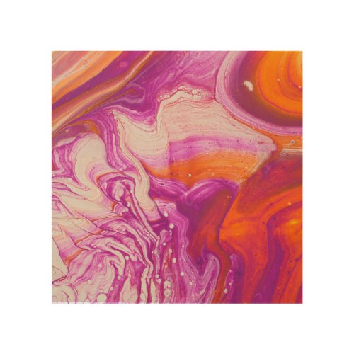 Marbleized Magic Abstract Artistry Wood Wall Art