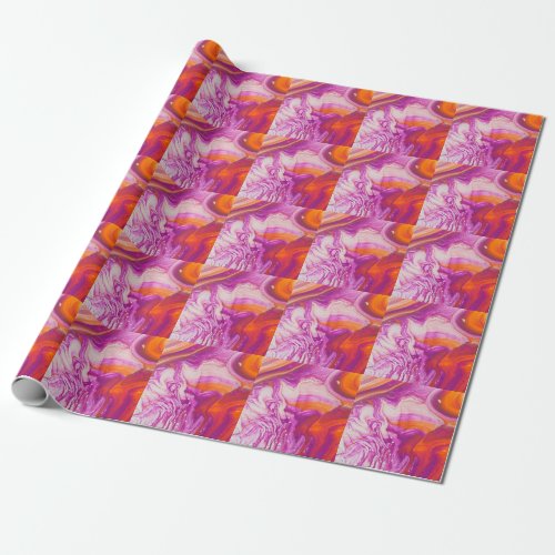 Marbleized Magic Abstract Artistry Wrapping Paper