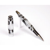 Marbleized White & Black Promotional Rollerball (3/4)