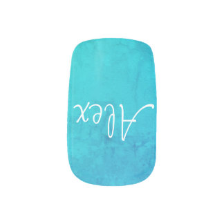 Marbleous Aqua Nail Art Decals