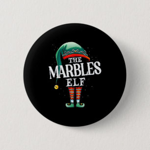 Marbles Elf Christmas Group Xmas Pajama Party Button