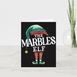 Marbles Elf Christmas Group Xmas Pajama Party Card
