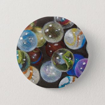 Marbles Galore Pinback Button by joyart at Zazzle