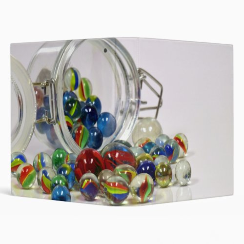 marbles glass toys 3 ring binder
