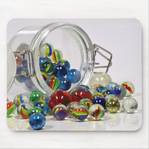 marbles glass toys mouse pad