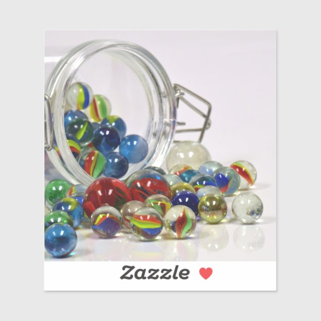 marbles glass toys sticker (Sheet)