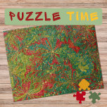 Marbling Art December green red gold - difficult  Jigsaw Puzzle<br><div class="desc">This Marbling Art Design shows flowing colorful liquified colors running into each-other. A Christmas Day. The main colors of this abstract art painting are green,  red,  yellow,  gold.
This quite hard to solve Jigsaw Puzzle makes a nice gift for passionate puzzlers.</div>