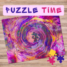 Marbling Art June pink rose spiral - difficult