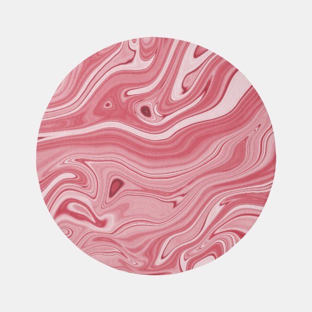 Marbling Art: Red Abstract Elegance. Rug (Front)