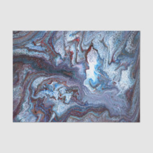 Marbling Blue Tissue Paper