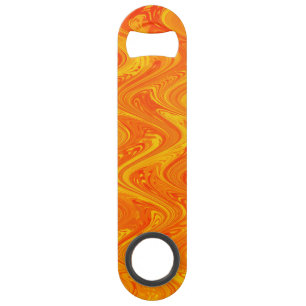 Marbling Orange Yellow Red Pattern Bar Key