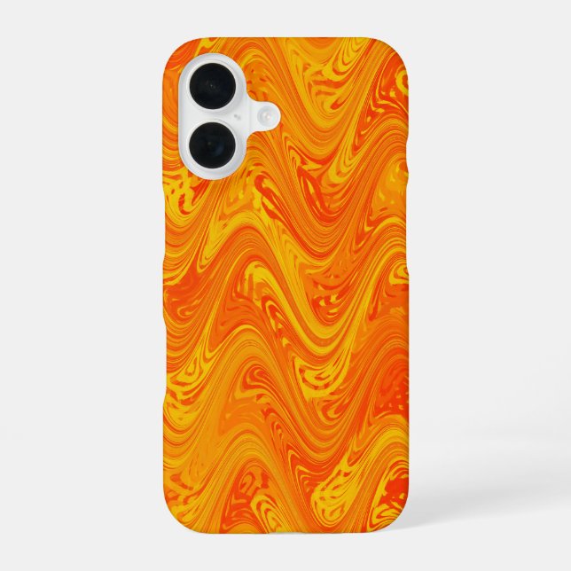Marbling Orange Yellow Red Pattern Iphone Case (Back)