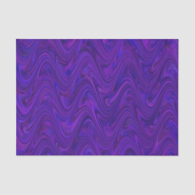 Marbling Purple Pink Pattern Tissue Paper (Front)
