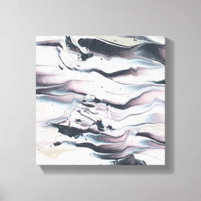 Marbling V Crop Canvas Print (Front)