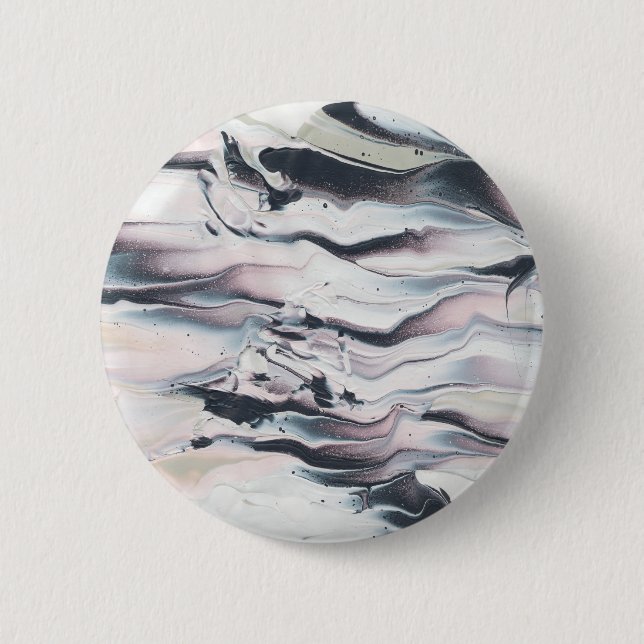 Marbling V Crop Pinback Button (Front)