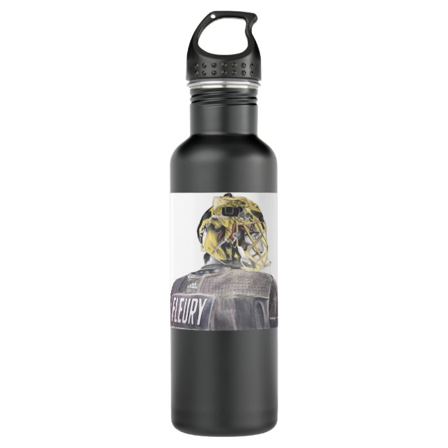 Marc Andre Fleury Classic T Shirt Stainless Steel Water Bottle (Front)