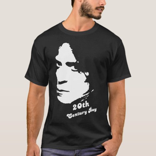 MARC BOLAN CENTURY BOY tribute glam 70s retro rock T_Shirt