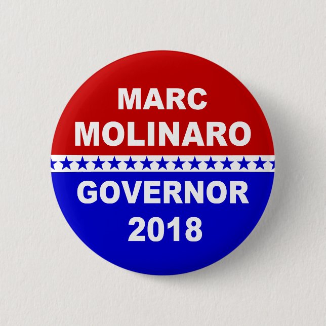 Marc Molinaro Governor New York 2018 Button (Front)