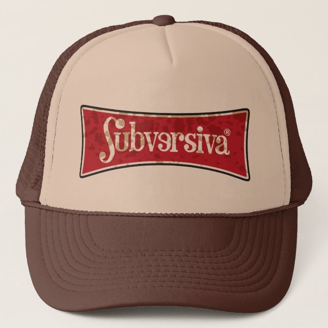 marca-subversiva-manchado-01 trucker hat (Front)