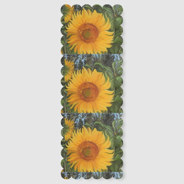 Marcapagines with sunflowers bookmarks (Front)