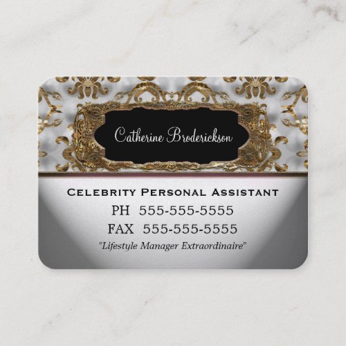 Marcee Personal Assistant Professional Round Edge Business Cards