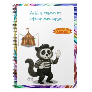 Marcel, civet mime notebook