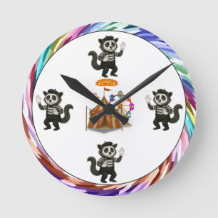 Marcel, civet mime round clock