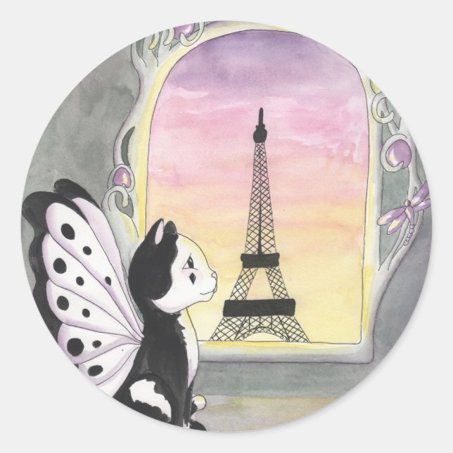 marcel classic round sticker (Front)