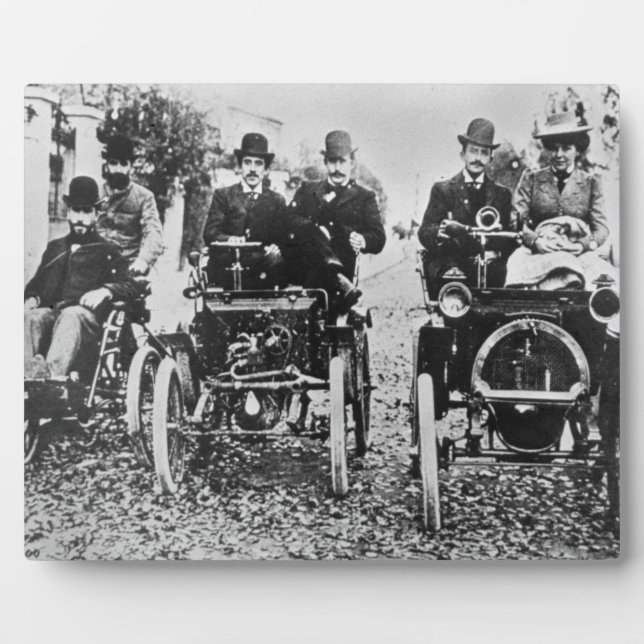 Marcel (d.1903) and Louis (1877-1944) Renault driv Plaque (Front)