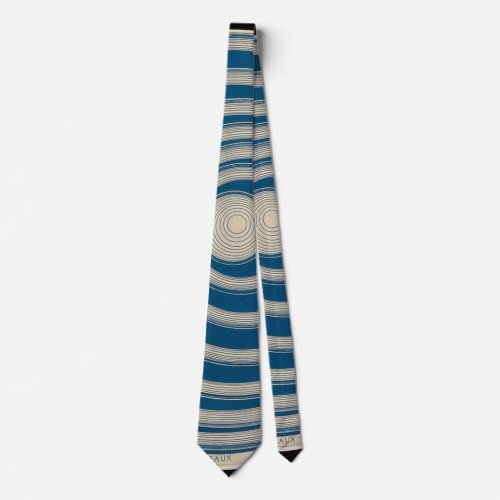 Marcel Duchamp Rotorelief BLUE Tie