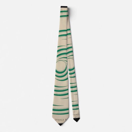 Marcel Duchamp Rotorelief GREEN Tie