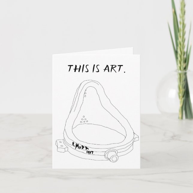 Marcel Duchamp's Fountain R.Mutt 1917 Invitation (Front)