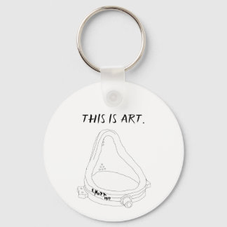 Marcel Duchamp's Fountain R.Mutt 1917 Keychain