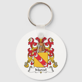 Marcel Family Crest Keychain