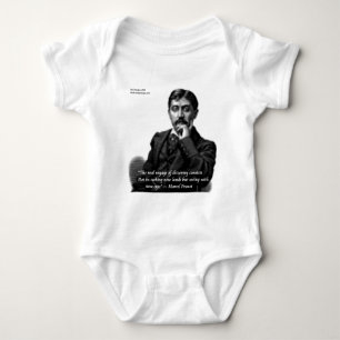 Marcel Proust & Famous Quote Baby Bodysuit