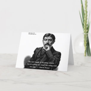 Marcel Proust & Famous Quote Card