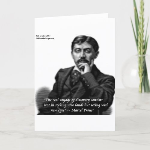 Marcel Proust  Famous Quote Card