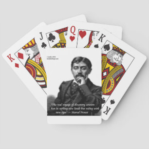 Marcel Proust & Famous Quote Poker Cards