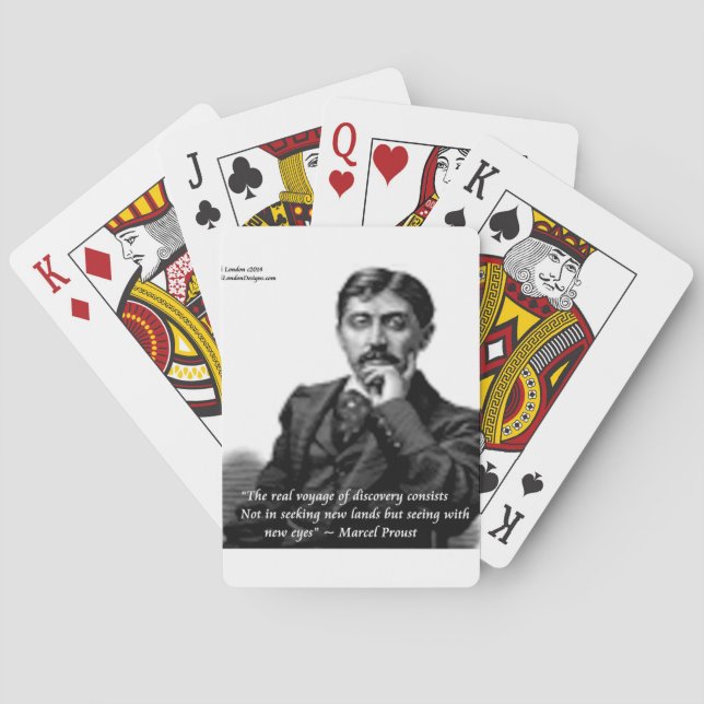 Marcel Proust & Famous Quote Poker Cards (Back)