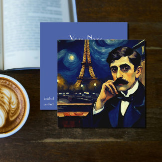 Marcel Proust in Paris -fantasy art