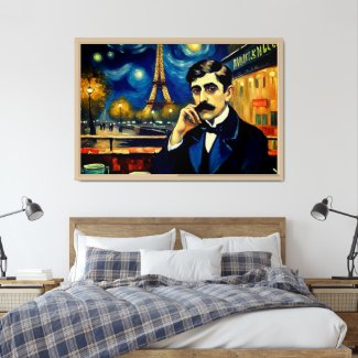 Marcel Proust in Paris -fantasy 