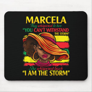 Marcela First Name Family Surname Black History Mo Mouse Pad