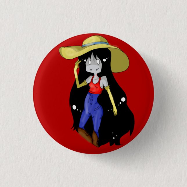 marcelinebutton.png pinback button (Front)