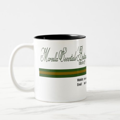 Marcella Essentials Boutique Logo  Two_Tone Coffee Mug