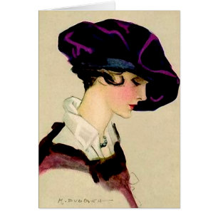Marcello Dudovich Illustration “Girl In Purple Hat
